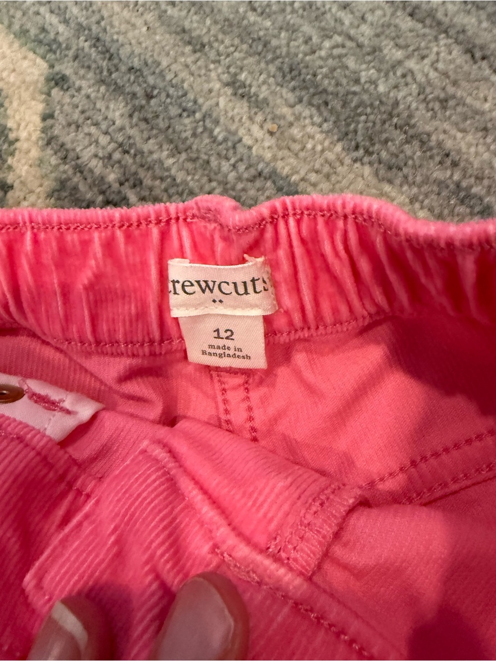 Crewcuts j. Crew Pink Corduroy Jeans stretch size 12 - Picture 3 of 4